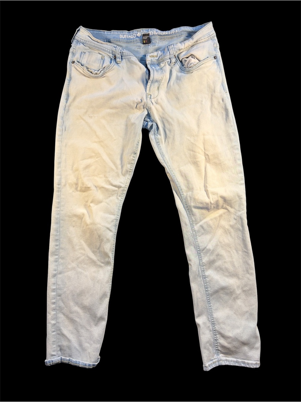 Buffalo David Bitton Pale Blue Men's Slim Fit Jeans